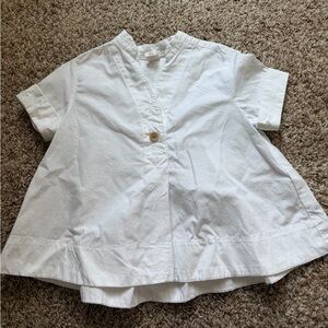 Banana republic - Baby White Short-Sleeve Girls' Tunic Top SZ 5